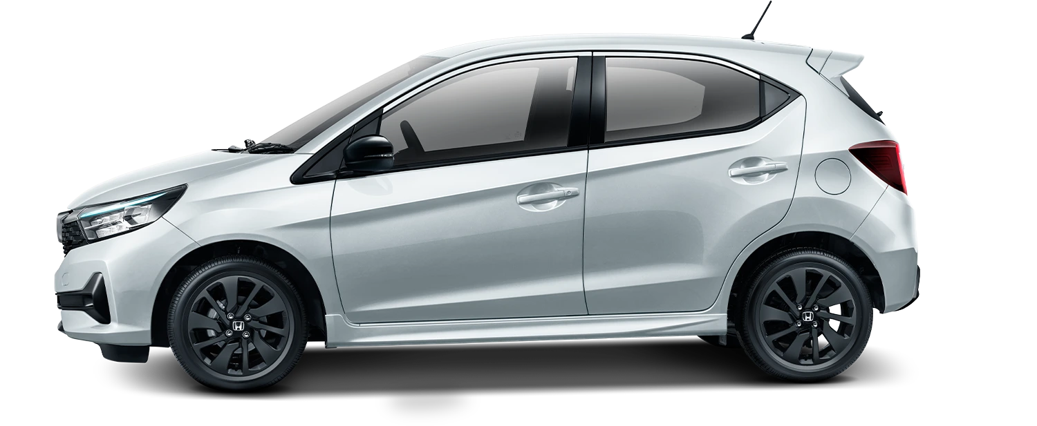Honda Brio warna Lunar Silver Metallic Bandung