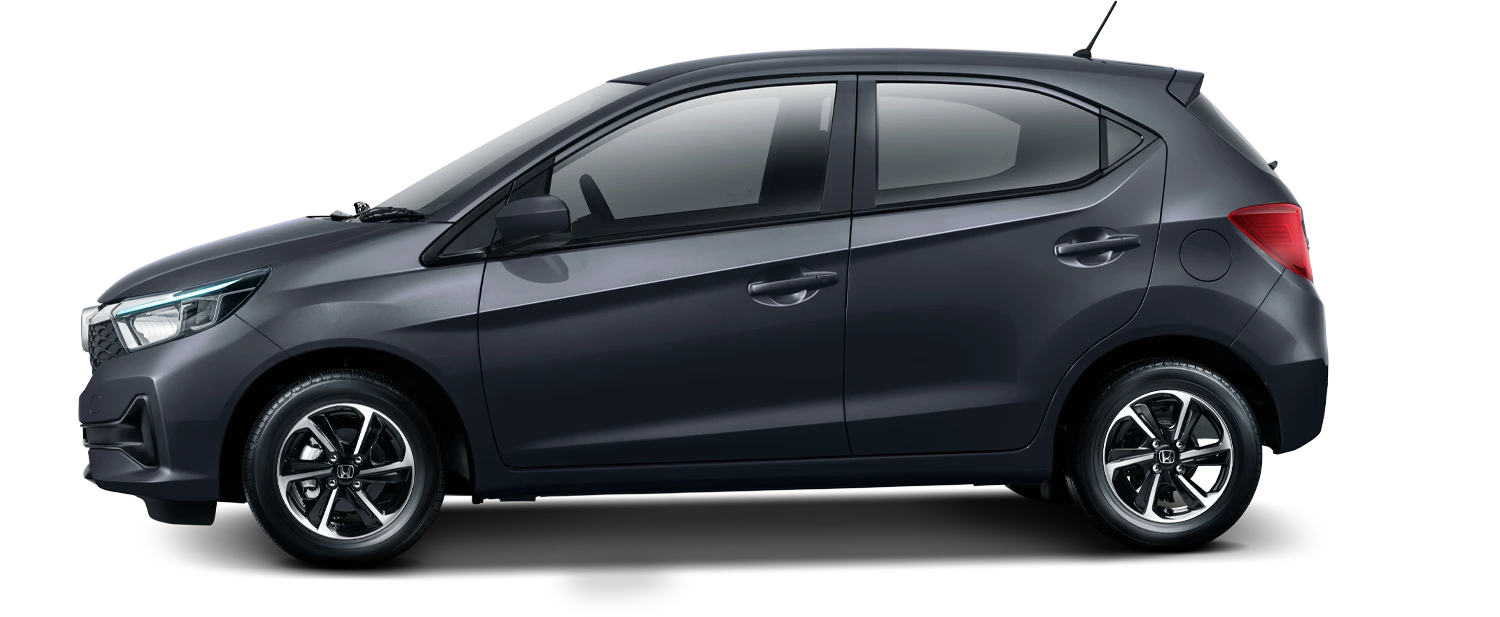 Honda Brio warna Crystal Black Pearl Bandung