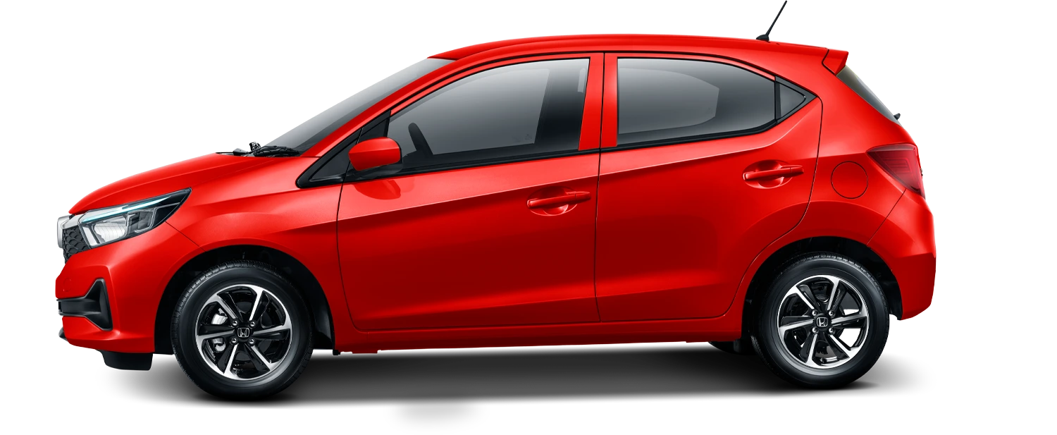 Honda Brio warna Rallye Red Bandung